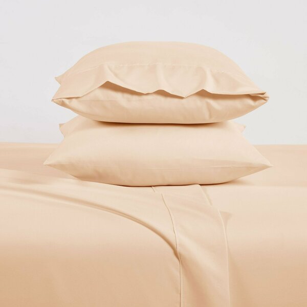 Kathy Ireland 1000 Thread Count Sateen Cotton Sheet Set - Twin - Blush 1204TWBL